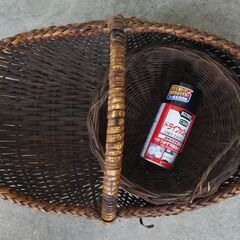 籐籠２つセット 籐かご 籐のバスケットの画像