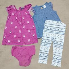 女の子　セットアップ　2セット　90
