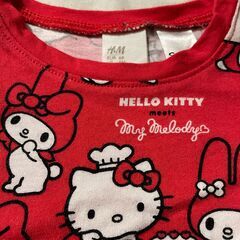 Ｈ＆Ｍキティ&マイメロTシャツの画像