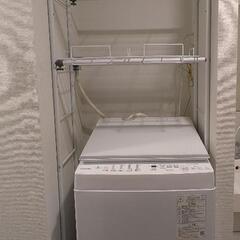 〜取引中〜【中古美品/再値下げ】ランドリーラック(洗濯機はセットではありません)の画像
