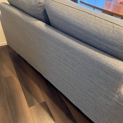 3人がけソファ　オットマン2点　クッション付き　の画像