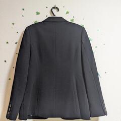 【美品】レディーススーツ3点セット(ジャケット＋パンツ＋タイトスカート)　ブラックスーツ　11号の画像