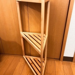 【お買い得】無印良品／コーナーラック３段の画像
