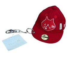 にゃー× NEW ERA キーホルダー レッド 新品タグ付き レ...