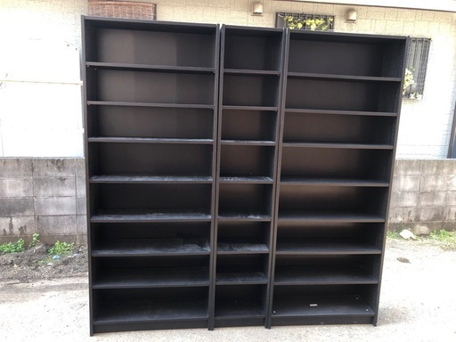 IKEA  本棚 BILLY 3台セット  3つ合わせた全幅200cm奥行28cm高さ202cm