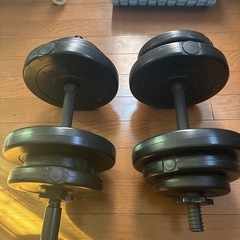 お譲り先が決まりました！筋トレ用ダンベル　片側7〜8キロ　2個セット