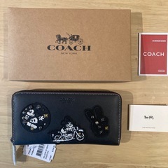 コーチ　ミッキーマウス長財布A②【新品未使用】