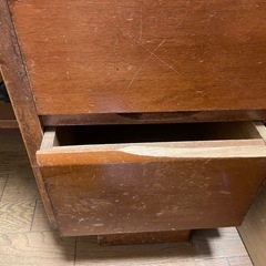 【差し上げます】昭和レトロな片袖机
の画像