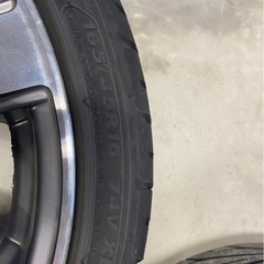 【早め希望】美品!ノーマルタイヤ165/45R16 タイヤ・ホイールセットの画像