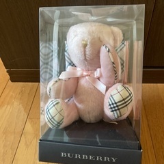 バーバリーハンカチ、テディベアセット(ピンク)
