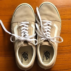 【 VANS 】スニーカー　26.5㌢　ベージュ