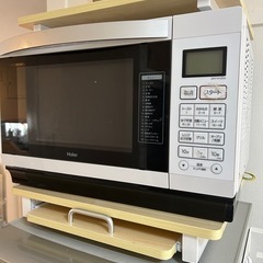 【5000円で即決4/30まで】セット/電子レンジと電子レンジ置き