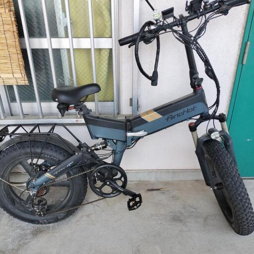AinoHot 電動アシスト 折りたたみ自転車 ブラック ainohot 電動アシスト自転車 AinoHot 電動アシスト 折りたたみ自転車