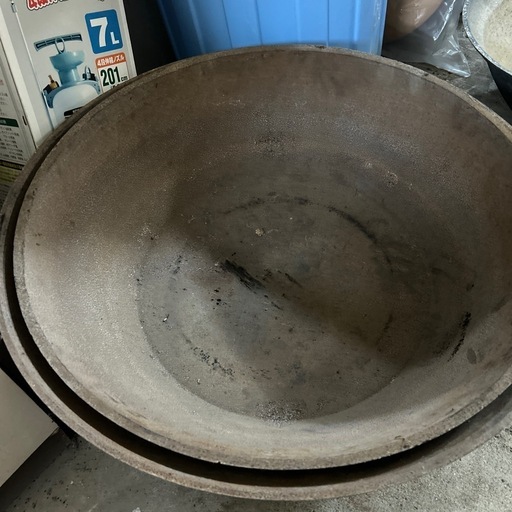 ★業務用　アルミ　大鍋　大釜　約49×20cm　Used