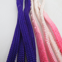 帯締め 7本セット 冠組 平組 組紐 正絹 ポリエステル 和装小物 着物用 長さ160cm 【キモノオフ野々市若松店】の画像