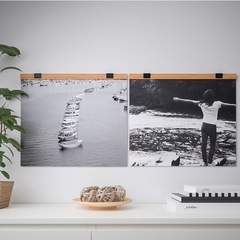 IKEA VISBÄCK ヴィスベック ポスター用ハンガーの画像