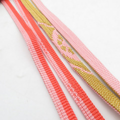 帯締め 6本セット 平組 組紐 正絹 和装小物 着物用 長さ160cm 【キモノオフ野々市若松店】の画像