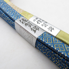 帯締め 佐賀錦 7本セット 平組 銀糸 金糸 正絹 和装小物 着物用 長さ150cm 【キモノオフ野々市若松店】の画像