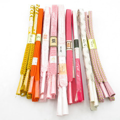 帯締め 9本セット 平組 冠組 組紐 正絹 和装小物 着物用 長...