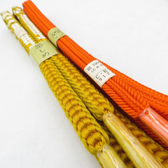 帯締め 9本セット 平組 冠組 組紐 正絹 和装小物 着物用 長さ160cm 【キモノオフ野々市若松店】の画像