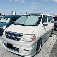 8ナンバーハイエースグランビア 車検付き