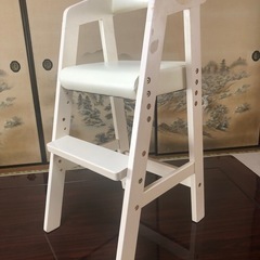 中古 木製　幼児用食卓椅子
