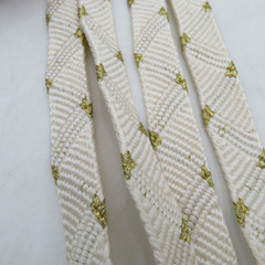 帯締め 4本まとめてセット 平組 組紐 礼装用 絹100% 白色 金糸 正絹 和装小物 帯〆 レディース 女性 長さ160cm 【キモノオフ野々市若松店】の画像