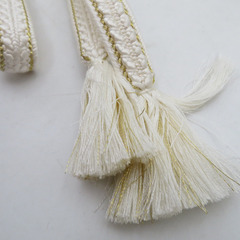 帯締め 4本まとめてセット 平組 組紐 礼装用 絹100% 白色 金糸 正絹 和装小物 帯〆 レディース 女性 長さ160cm 【キモノオフ野々市若松店】の画像