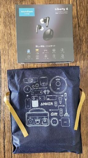 【新品・未開封】Soundcore Liberty 4 完全ワイヤレスイヤホン + Anker ギフトバッグ