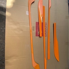 シビック ドアロアガーニッシュ（オレンジ／フロント・リア用左右4枚セット） ホンダ純正部品 FK7 FC1 パーツ オプション シビック テールゲートガーニッシュ ドアロアガーニッシュ