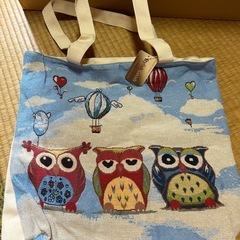 フクロウデザイン トートバッグ