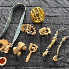 ベビー　木製おもちゃまとめ売り　
おしゃれ