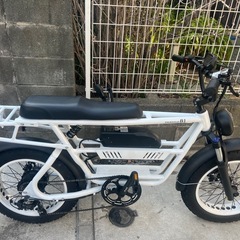 電動自転車　白黒