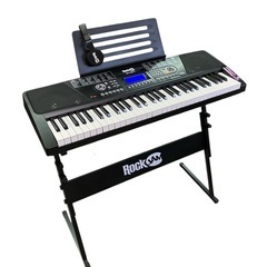 美品 スタンド付きRock JAM RJ-561 電子キーボード...