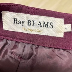 Ray beams ビームス　ワイドパンツ　ワインレッドの画像