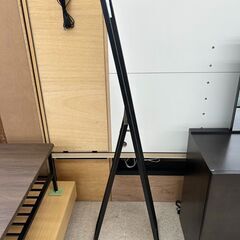 ★ジモティ割あり★  姿見 黒 H150×D43×W28 クリーニング済み TJ11297の画像