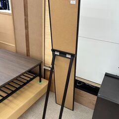 ★ジモティ割あり★  姿見 黒 H150×D43×W28 クリーニング済み TJ11297の画像