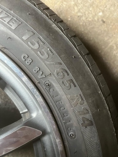 155/65/14 軽自動車用タイヤセット　Nbox　