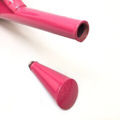 stp-3109　未使用　ブリキ製　ジョーロ　2個セット　ピンク　水差し　金属製　じょうろ　大きめ　ビビッドカラー　インテリア　ガーデニング　水やりの画像