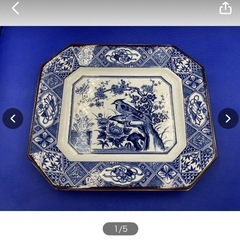 食器　和食器　陶器　中古　現状品　美品　大皿　皿　縦29㎝　横3...