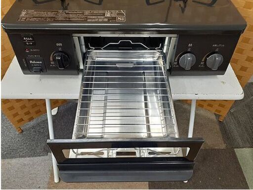 札幌【都市ガス 12A 2口 ガステーブル 2023年製】IC-S37K-2L 左強火 水