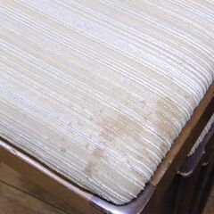 まとめ買いOK! 大量入荷! ダイニングチェア 幅48cm 木製フレーム 布張りクッション スタッキング可能 ブラウン×クリーム系 椅子 イス いす まとめ買い大歓迎! 飲食店 ホテル 札幌市 厚別区 の画像