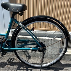 安城市箕輪町　自転車　 タイヤ前後ともパンクしています。 の画像