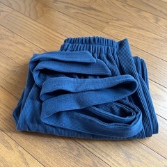 fifth  ウエストリボンリブロングカラーワイドパンツの画像