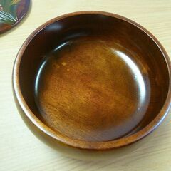 天然木 蓋付き 菓子器 未使用の画像