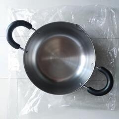 【新品 訳アリ】Superior ステンレス製 両手天ぷら鍋 2...