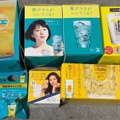 [未開封・未使用]酒グッツ大量　ジョッキ グラス マドラー コースター メジャーカップ 小皿の画像