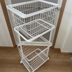 山崎実業　タワー　ランドリーワゴンセット