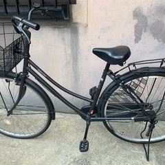 黒色自転車、ママチャリ