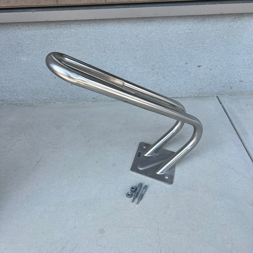 【未使用・高級ステンレス製】Katzden カツデン サイクルスタンド D-NA CLIPタイプ｜床付け・アンカー付・屋外OK・おしゃれ駐輪スタンド